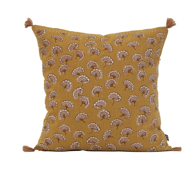 Coussin décoratif imprimé motif floral