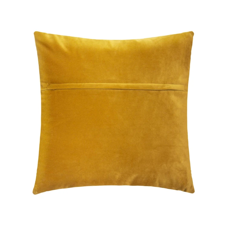 Coussin déhoussable en velours reliefé