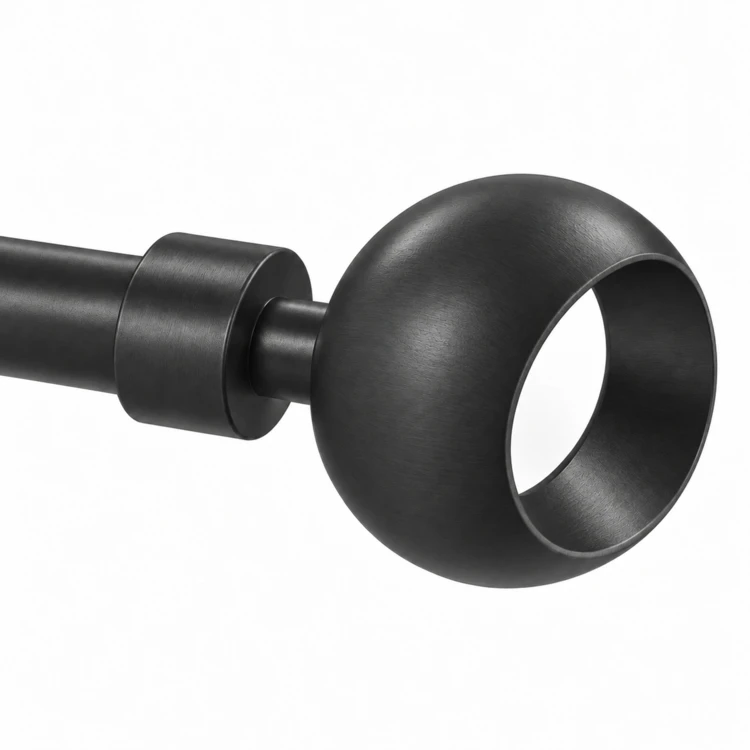 Kit tringle extensible  embout rond ajouré D16/13 mm