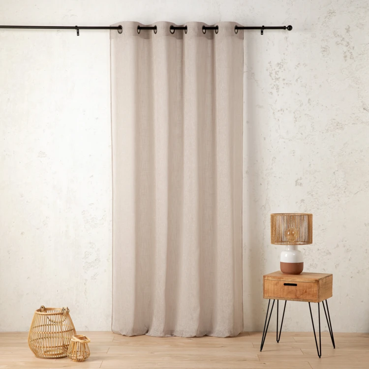 Voilage en polycoton chiné