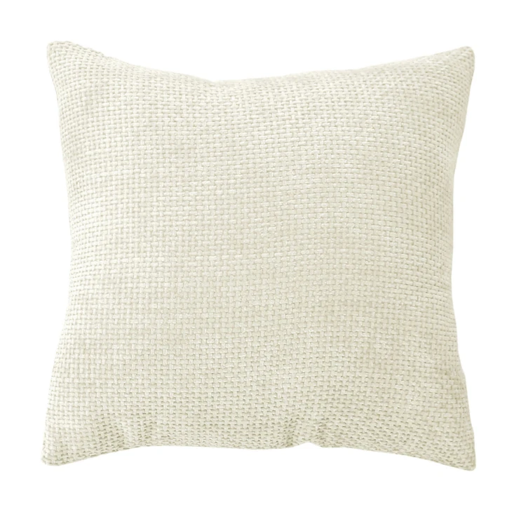 Coussin décoratif en velours chenillé