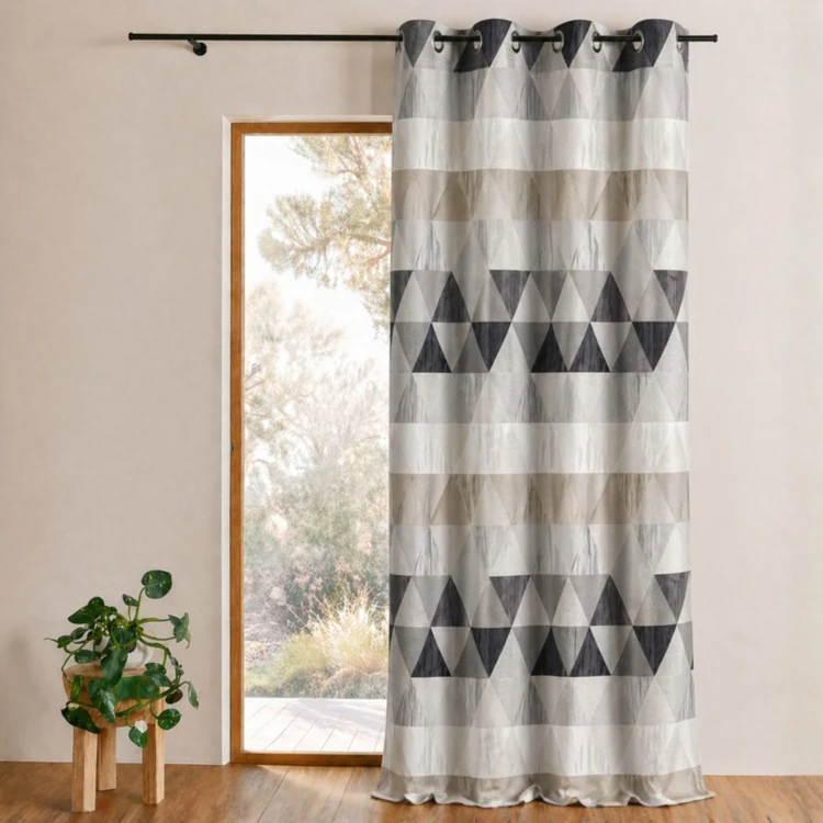 Rideau ameublement Jacquard 'triangles'