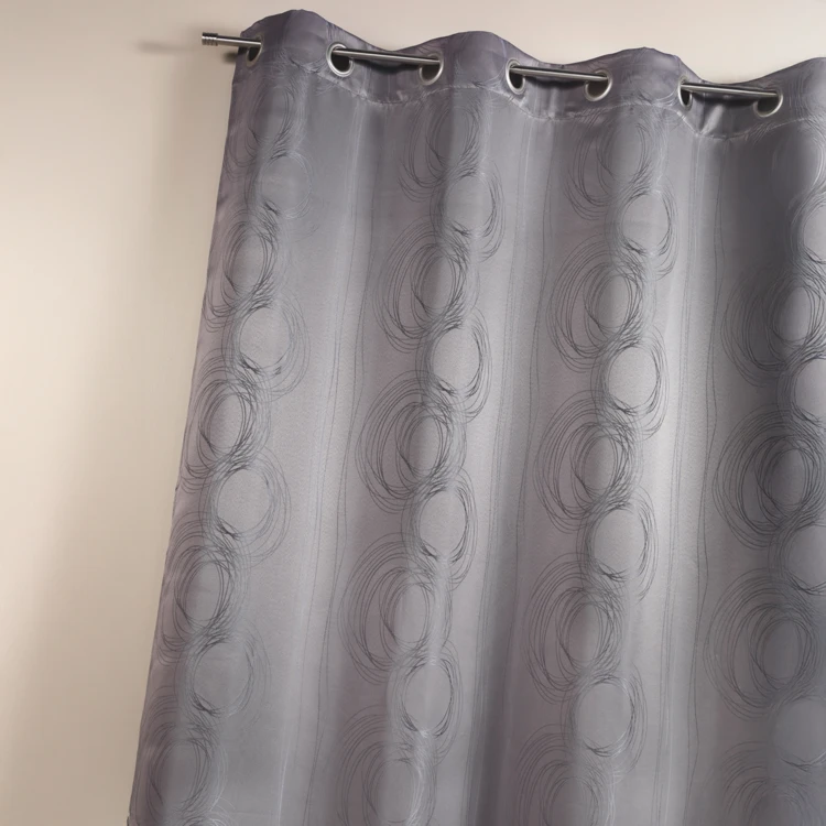 Rideau en jacquard avec imprimés "cercle"