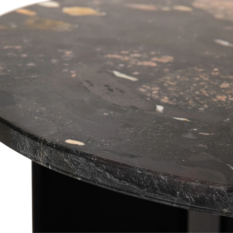 Table d’appoint ronde en pierre