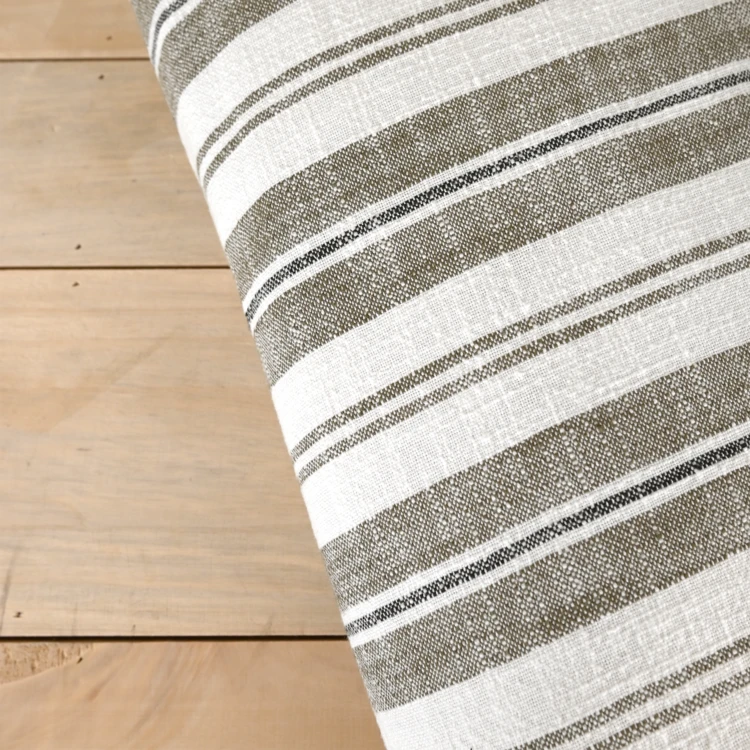 Colcha reversível em algodão flamejado com riscas grossas