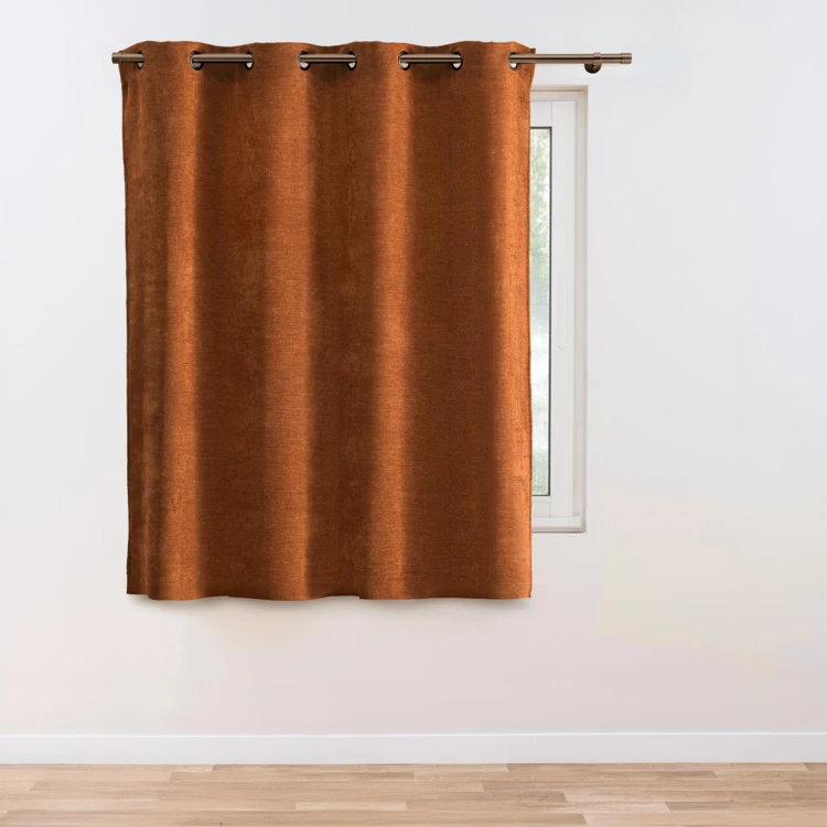 Rideau tamisant à œillets en velours chenille