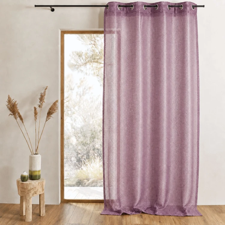 Voilage en organza fantaisie effet "résille"