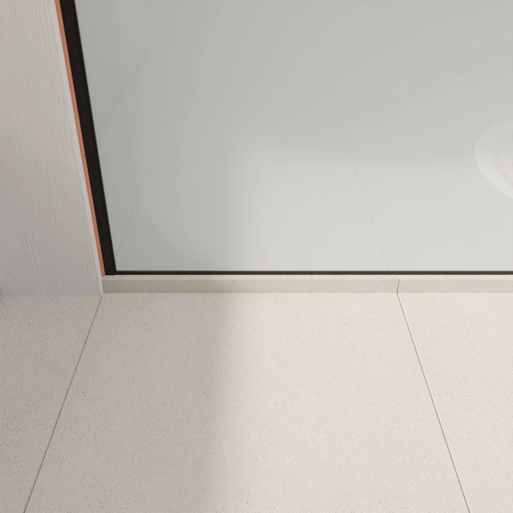 Paroi de douche en verre trempé effet brume