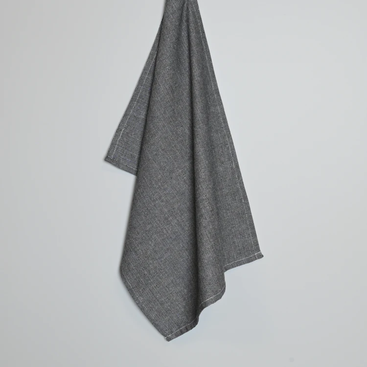 Torchon de cuisine en coton motif chevrons tissés