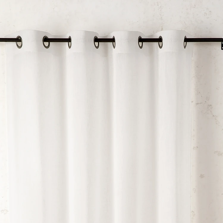 Voilage en polycoton chiné