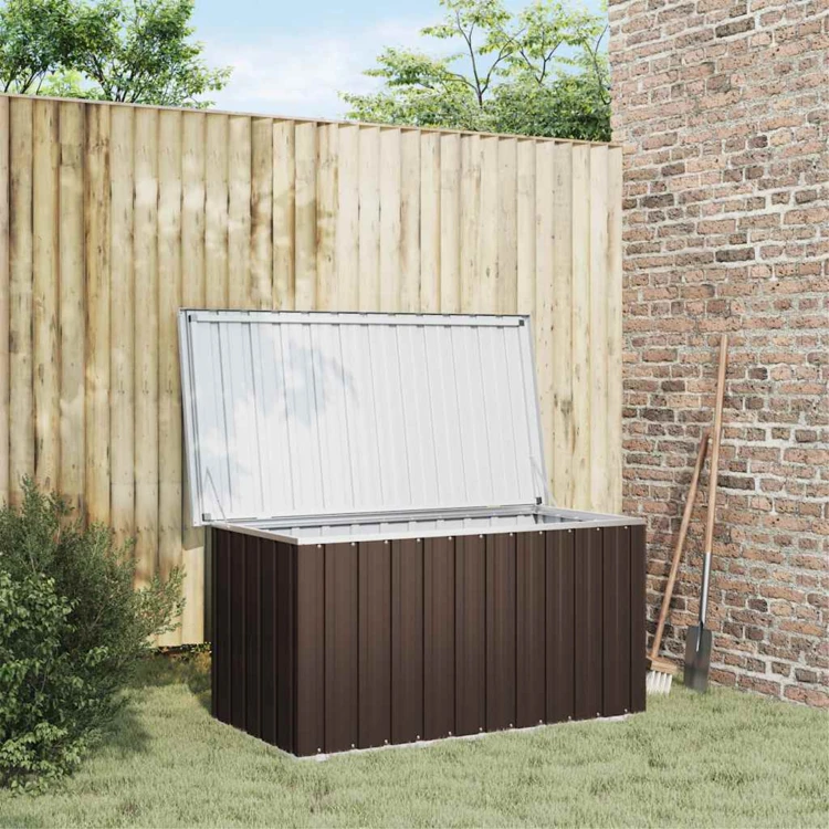 Coffre de rangement de jardin en acier galvanisé
