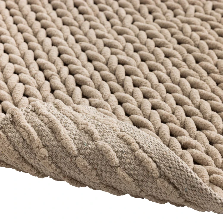 Tapis de bain en chenille douce antidérapant