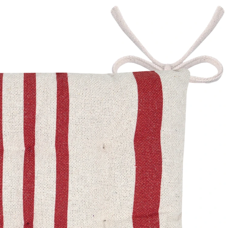 Galette de chaise à rayures