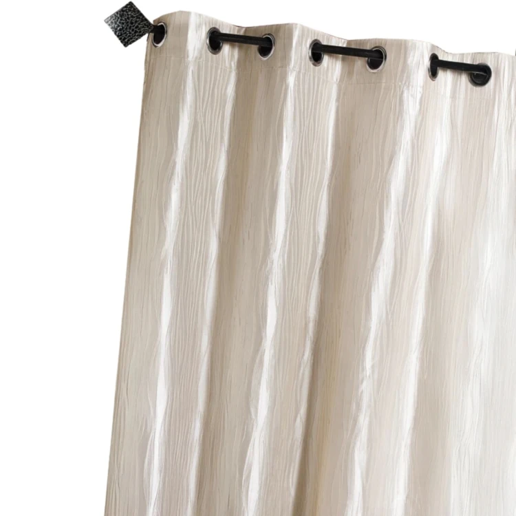 Rideau d'Ameublement en Taffetas Froissé