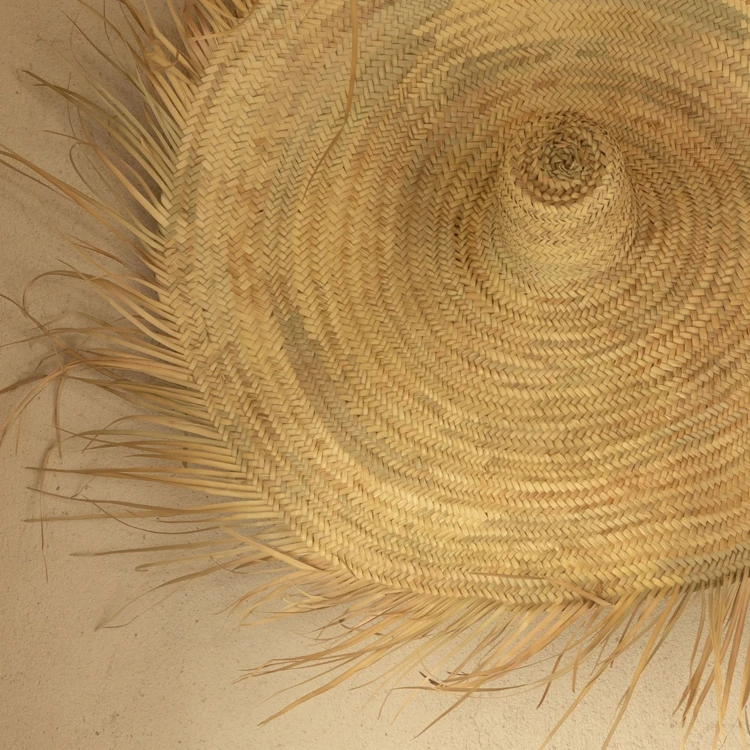 Chapeau de paille naturelle XXL