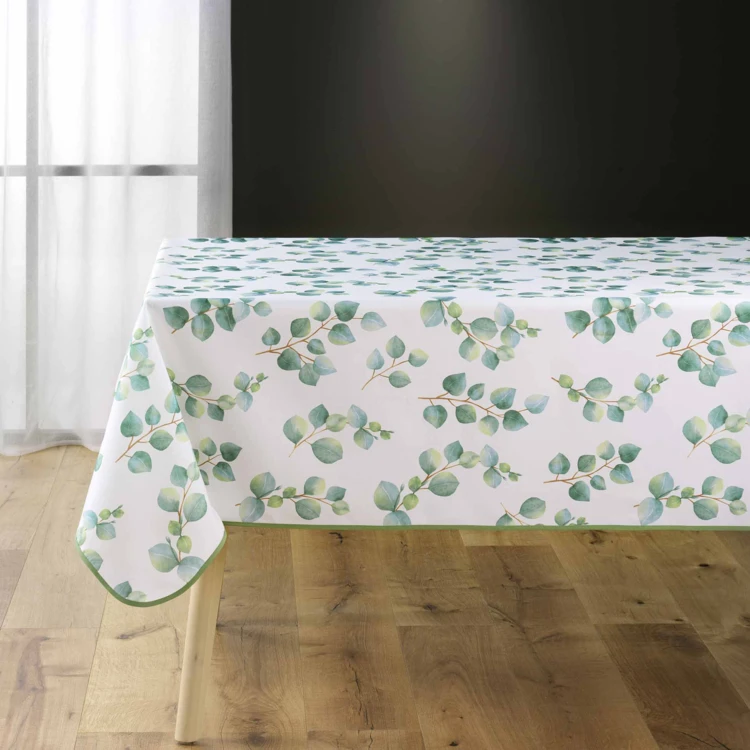 Rechteckige Tischdecke mit floralem Druck