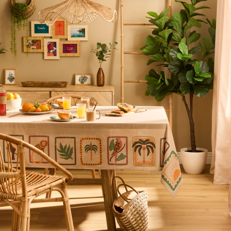 Nappe en coton tropical traitement hydrofuge