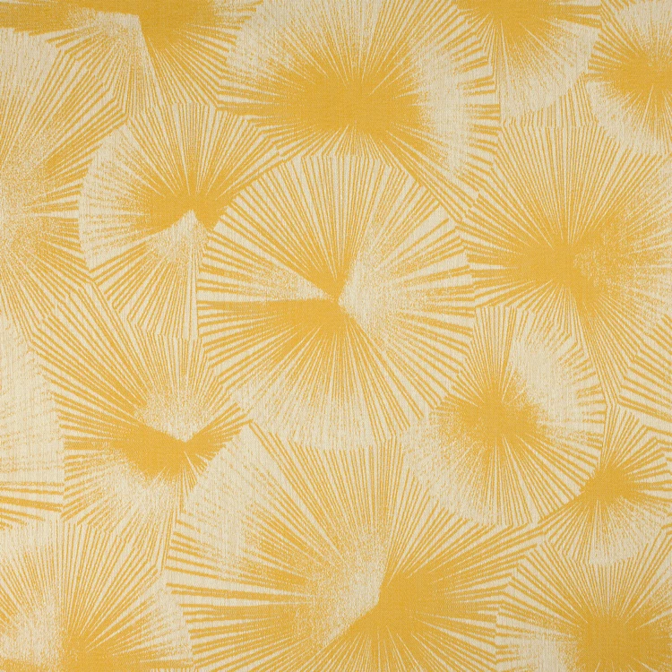 Rideau jacquard motif soleil à oeillets
