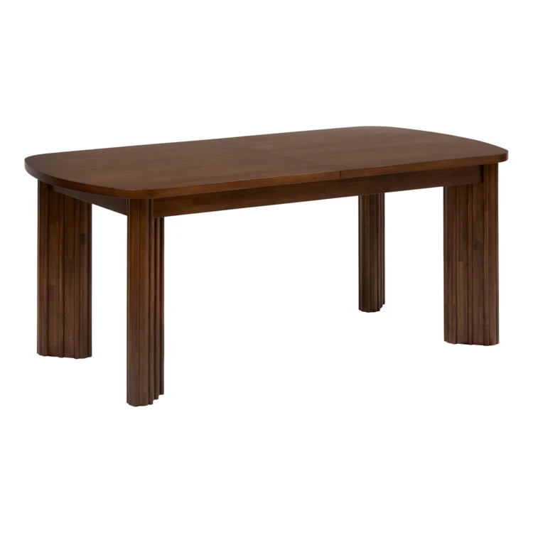 Mesa de comedor extensible de madera