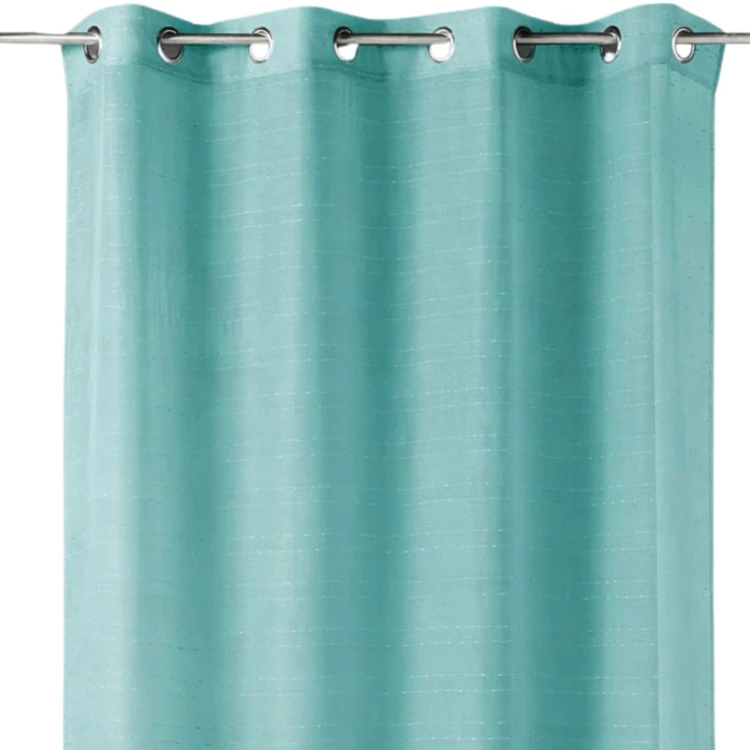 Voilage rayures brodées en pointillées