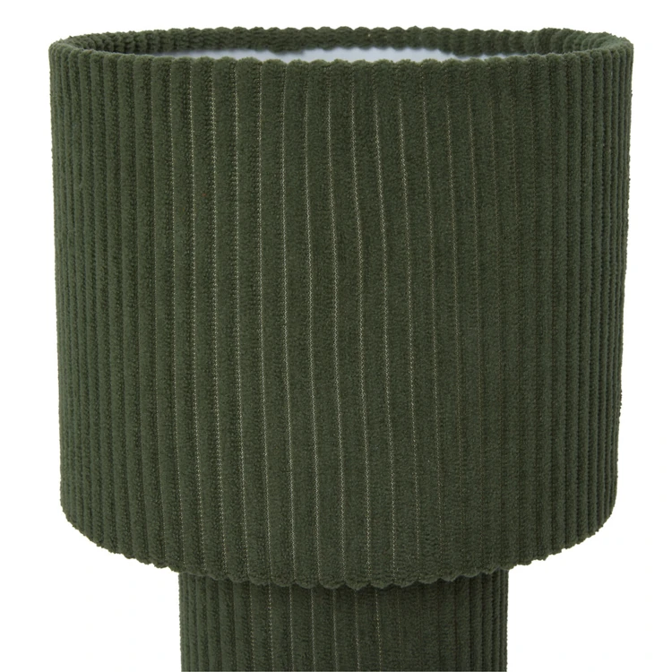 Lampada da tavolo in metallo a coste