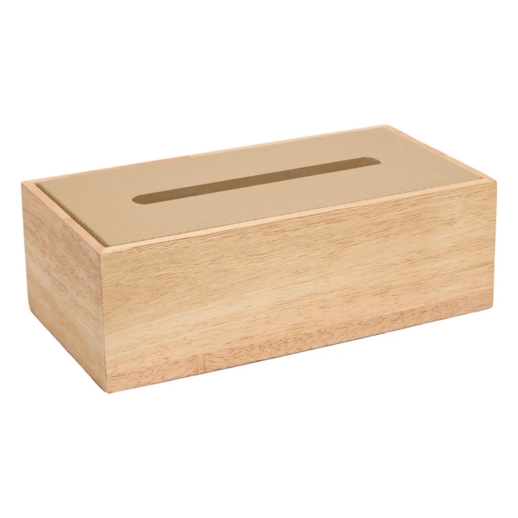 Scatola di fazzoletti in legno con coperchio