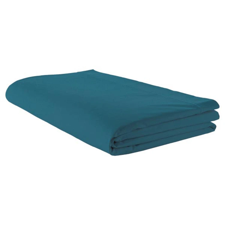 Drap plat piqué uni en percale de coton