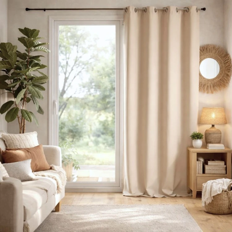 Rideau ameublement 80% occultant