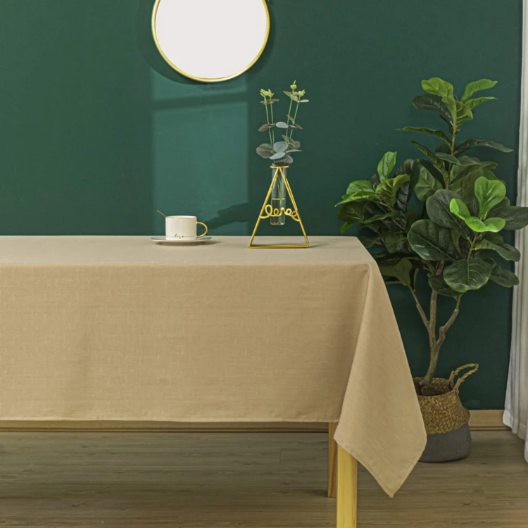 Flecken- und knitterfreie Tischdecke mit Melange-Effekt