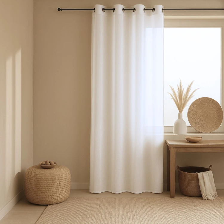 Voilage  effet lin fluide