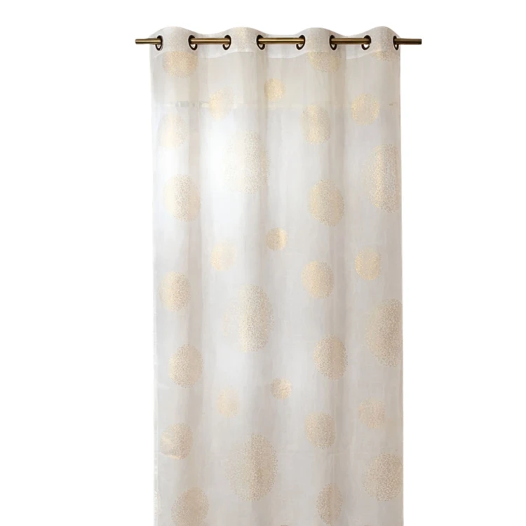 Voilage motif rond impression magnétique