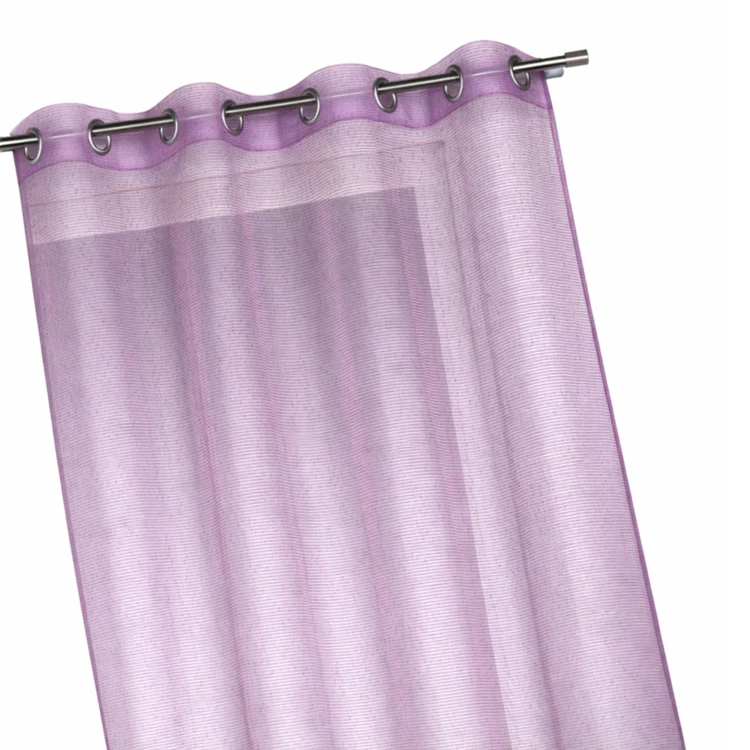 Voilage organza à fines rayures horizontales