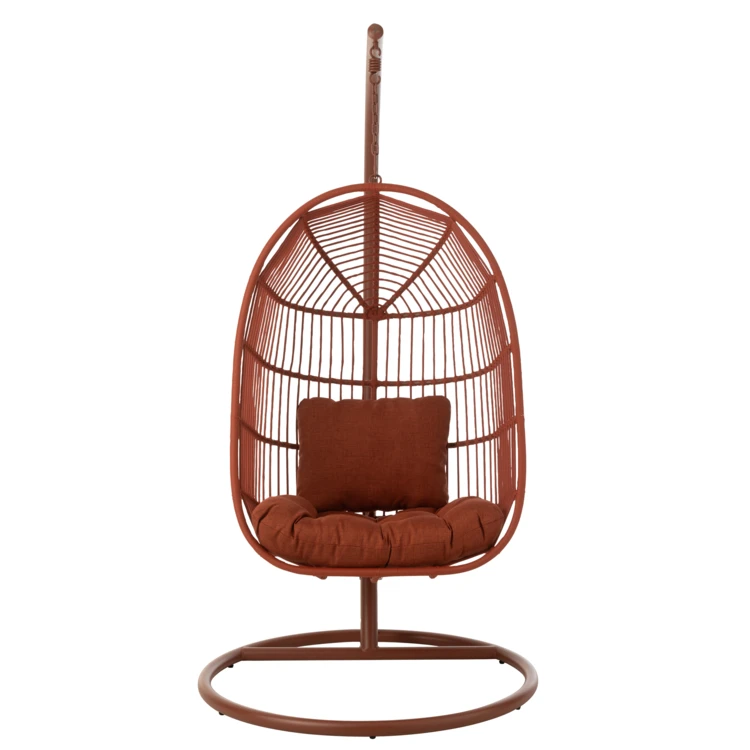 Fauteuil suspendu acier et corde