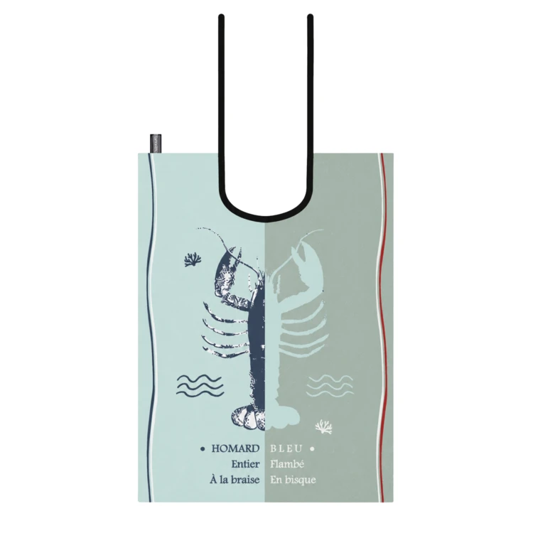 Bavoir en coton homard