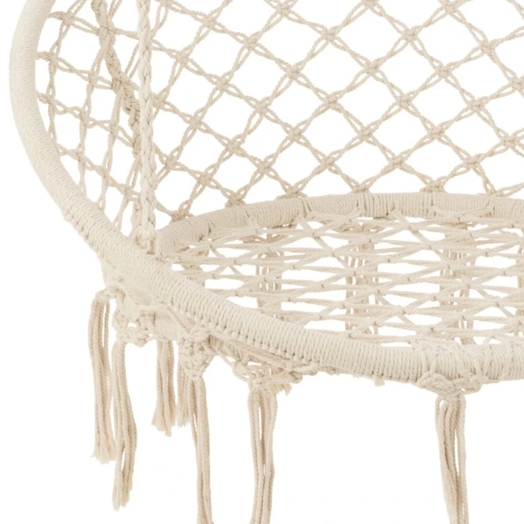 Columpio colgante de macramé estilo boho chic