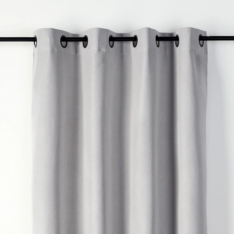 Rideau occultant chiné à oeillets