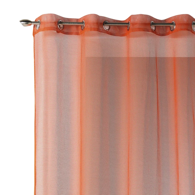 Voilage uni en maille filet
