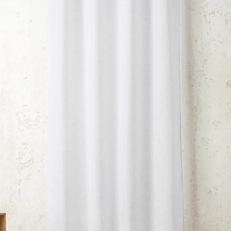 Tissu voile poly-lin à relief flammé