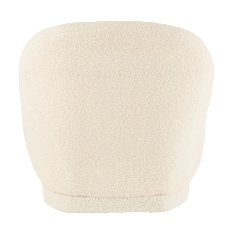 Fauteuil moelleux velours effet bouclette