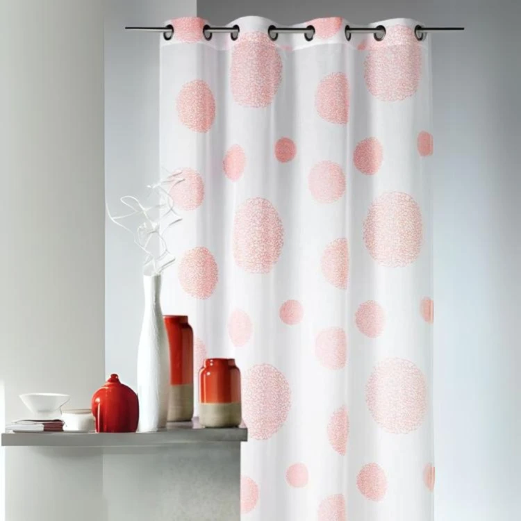 Visillo en Estameña Fantasía Estampado Plata