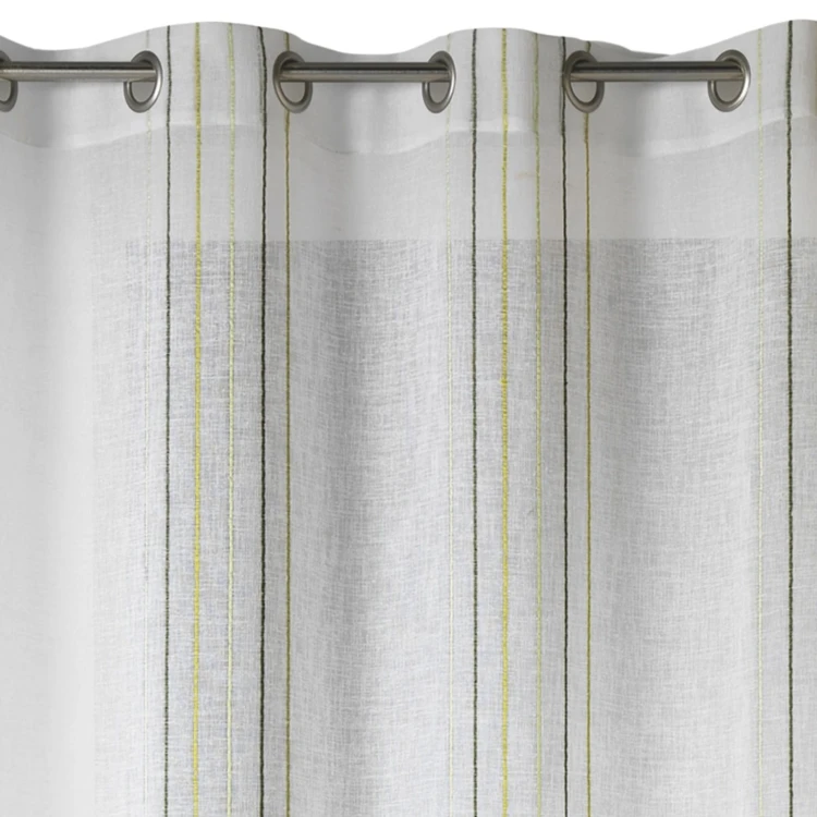 Voilage Design en Etamine à Rayures Verticales