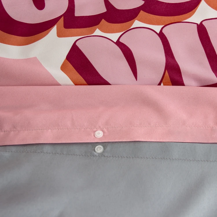 Parure de lit enfant Groovy Vibes rose