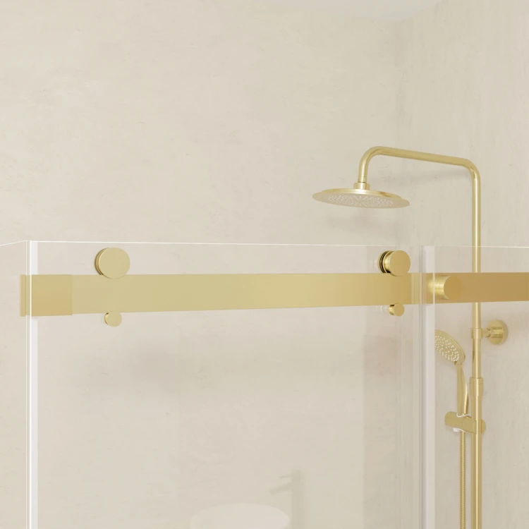 Porte de douche coulissante en verre trempé