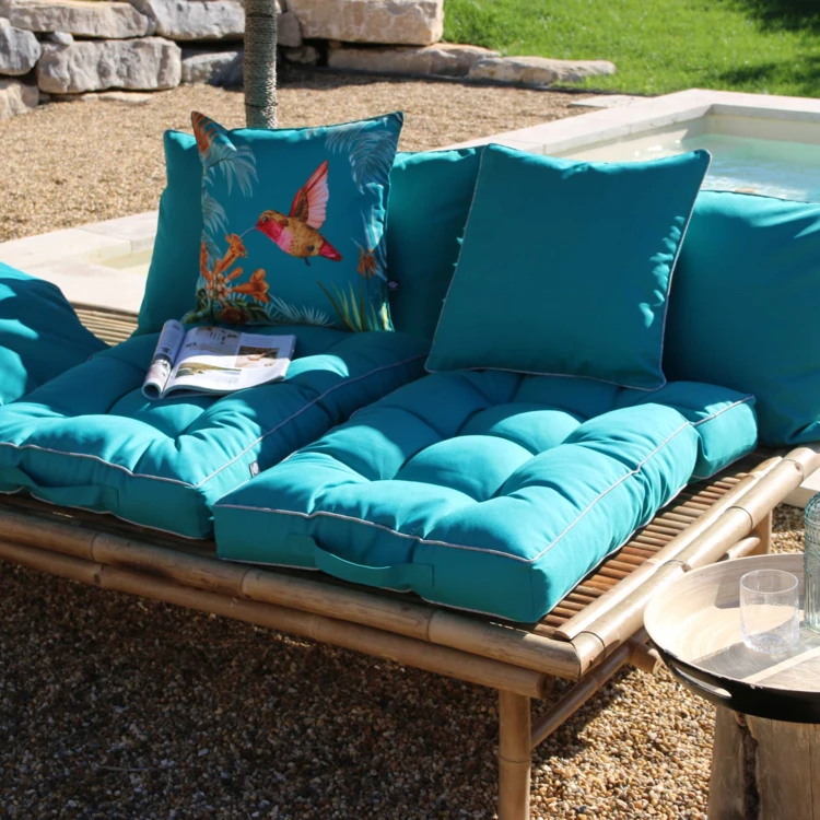 Coussin carré extérieur uni