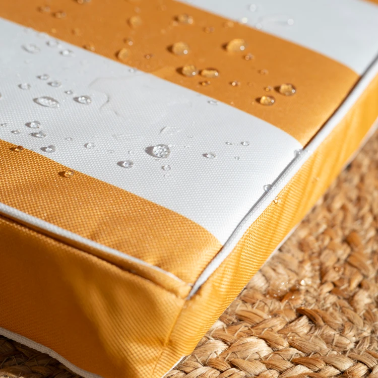 Galette de chaise imperméable déhoussable à rayures ARCACHON