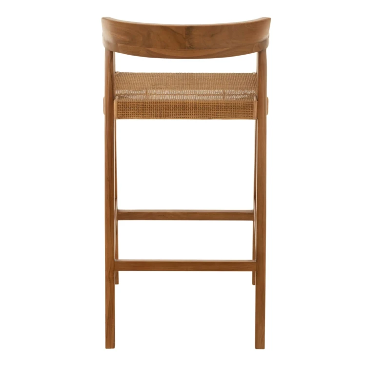 Chaise de bar en teck