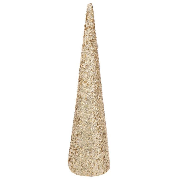 Cône décoratif sequins mousse