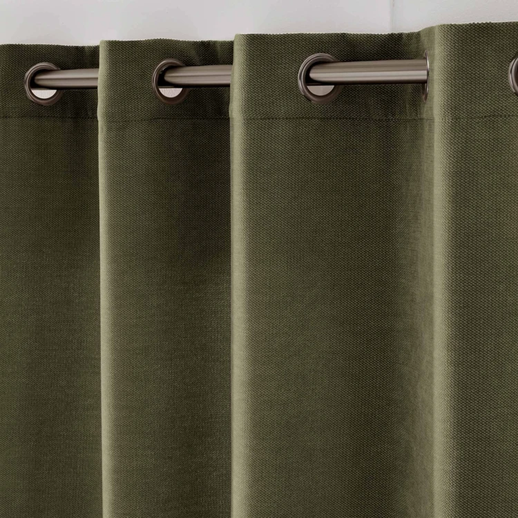 Rideau tamisant à œillets en velours chenille