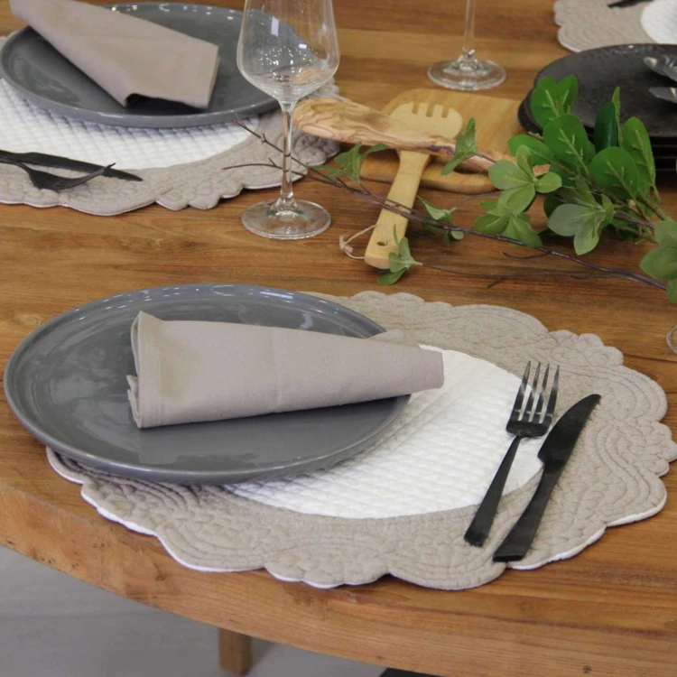 Set de table rond lavable