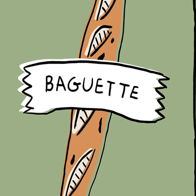 Lot de 15 serviettes en papier baguette